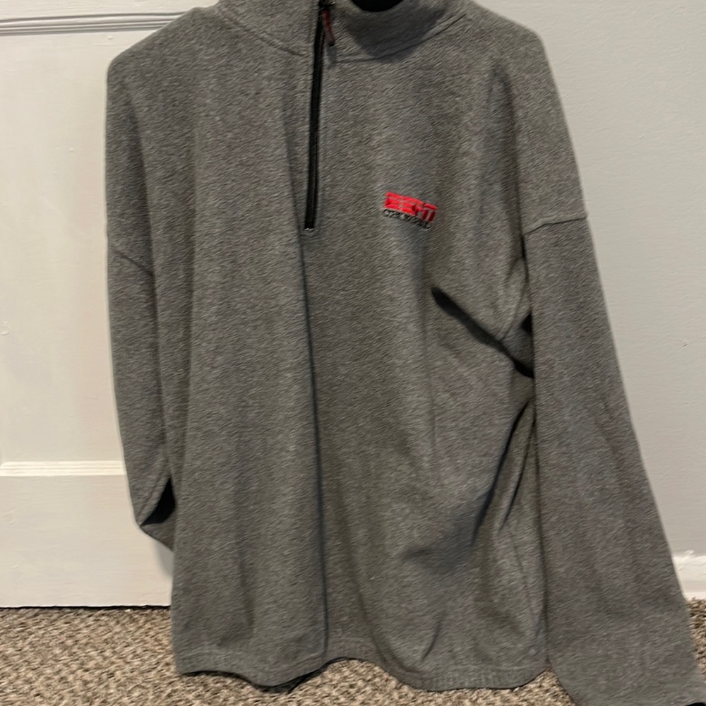 Men’s Gray ESPN Quarter Zip Pullover